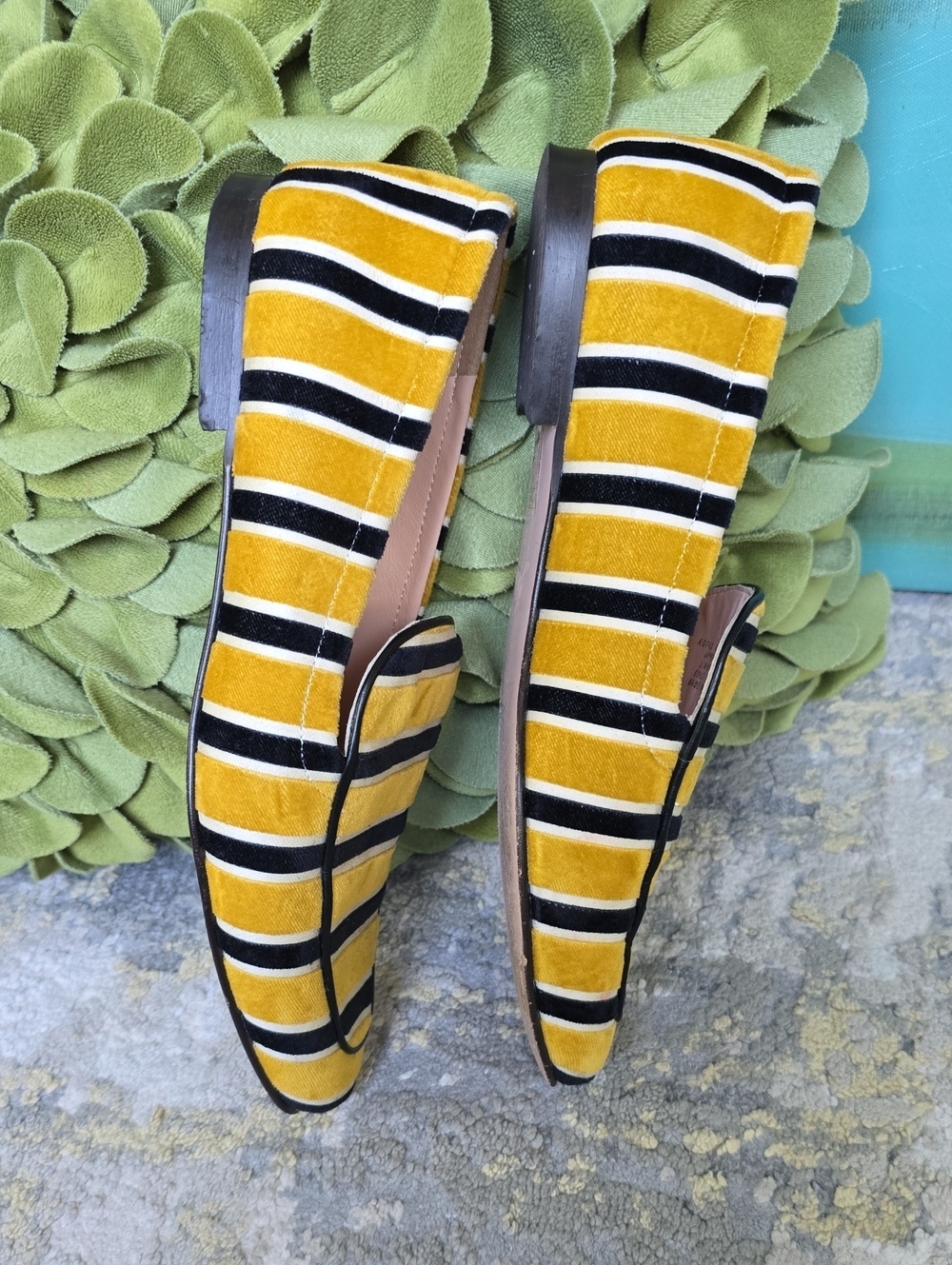 J.Crew Cecile Velvet Smoking Slippers Women's Size 8 - Picture 11 of 15